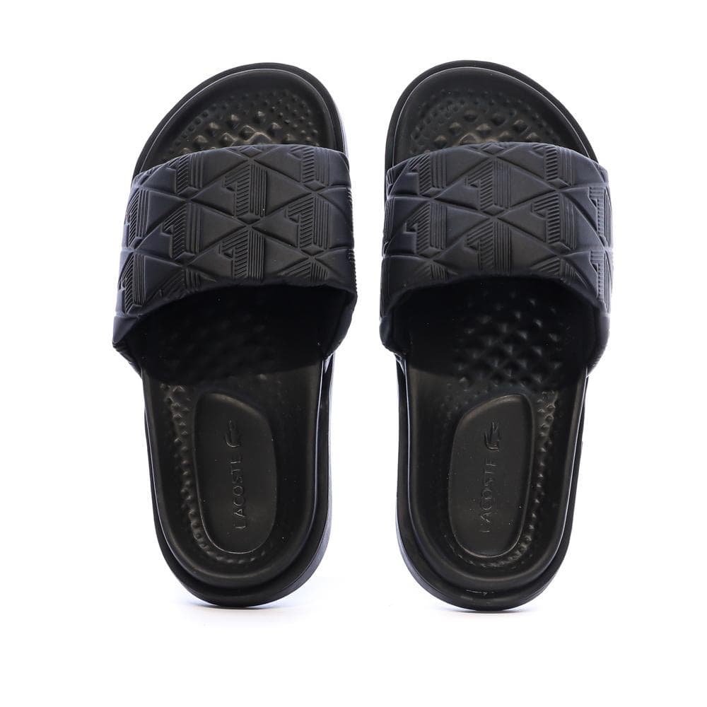 Claquettes Noir Homme Lacoste Serve Slide Dual 1251 3