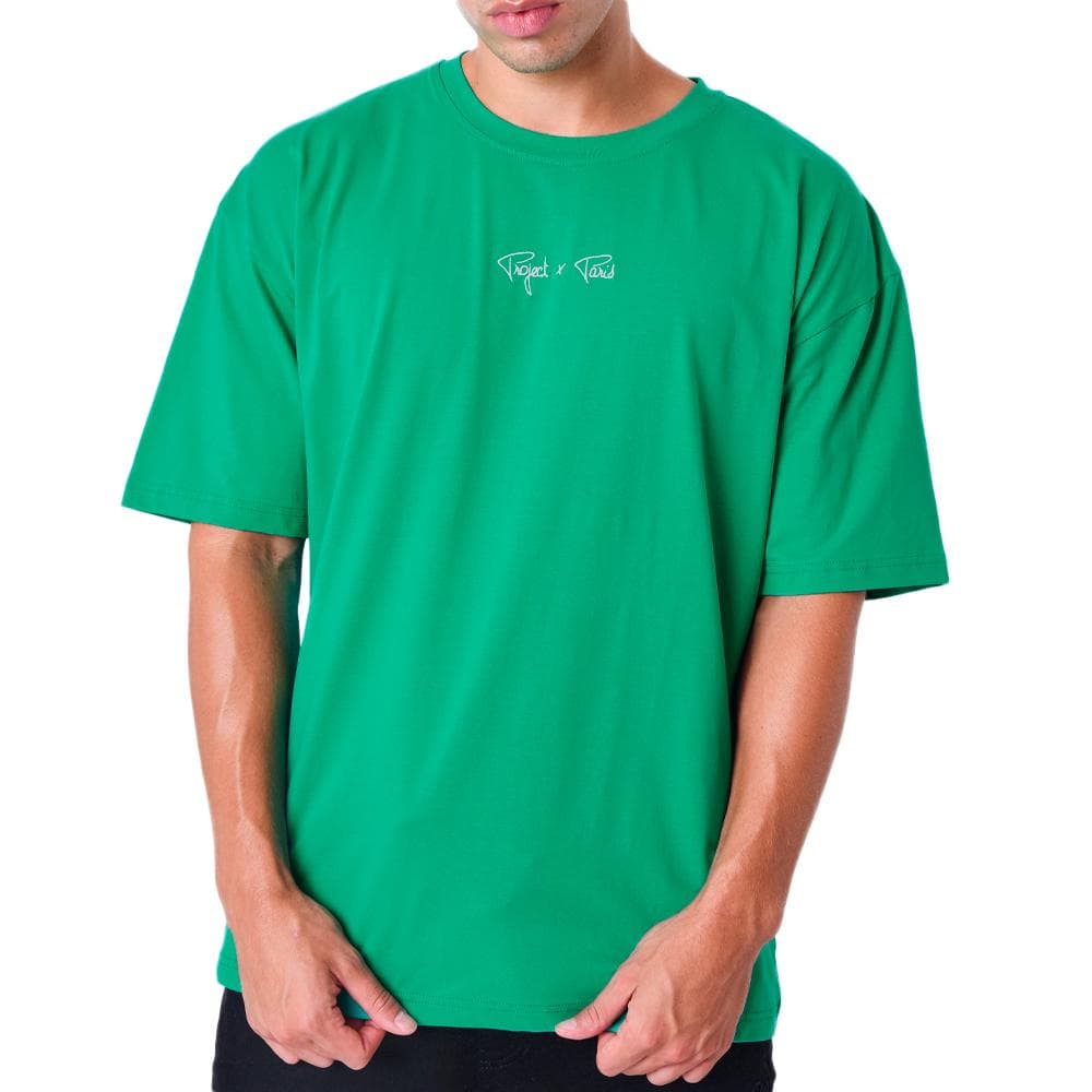 T-shirt Vert Homme Project X Paris Broderie Logo 1
