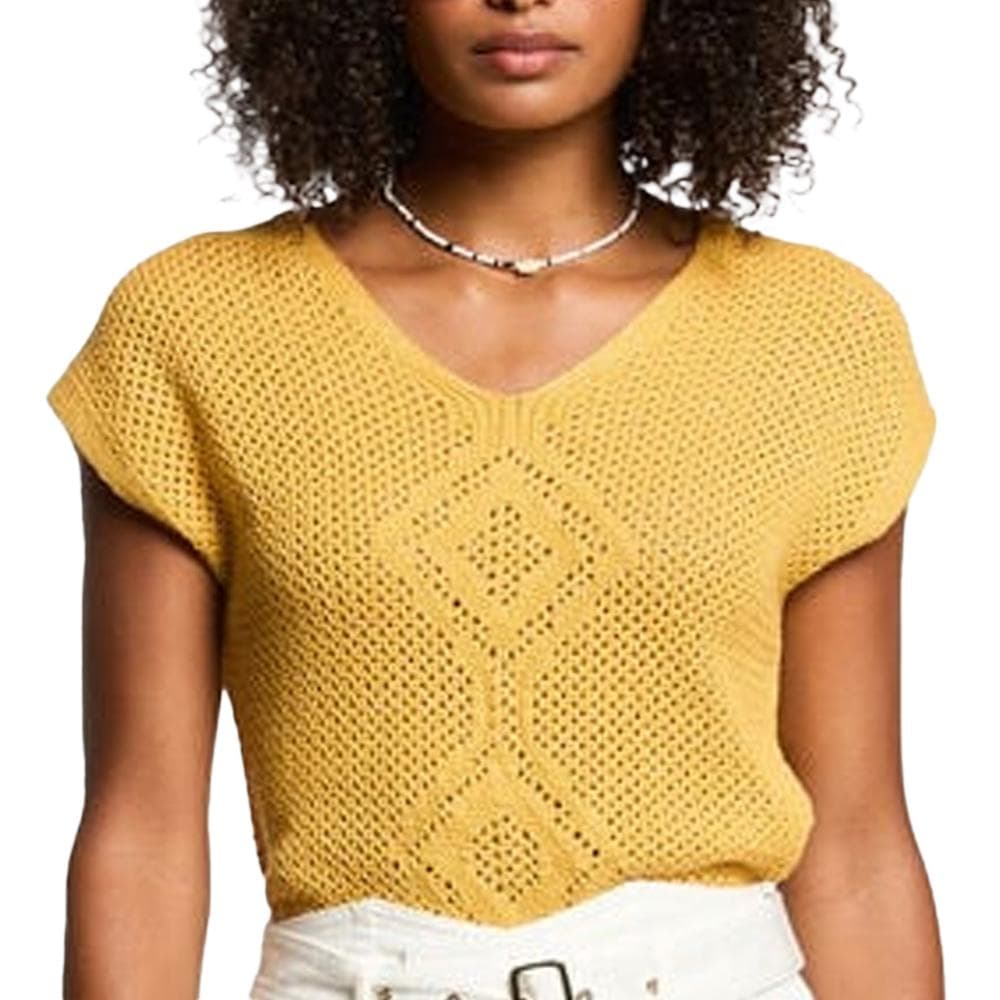 Pull Jaune Femme Morgan Mouni 1