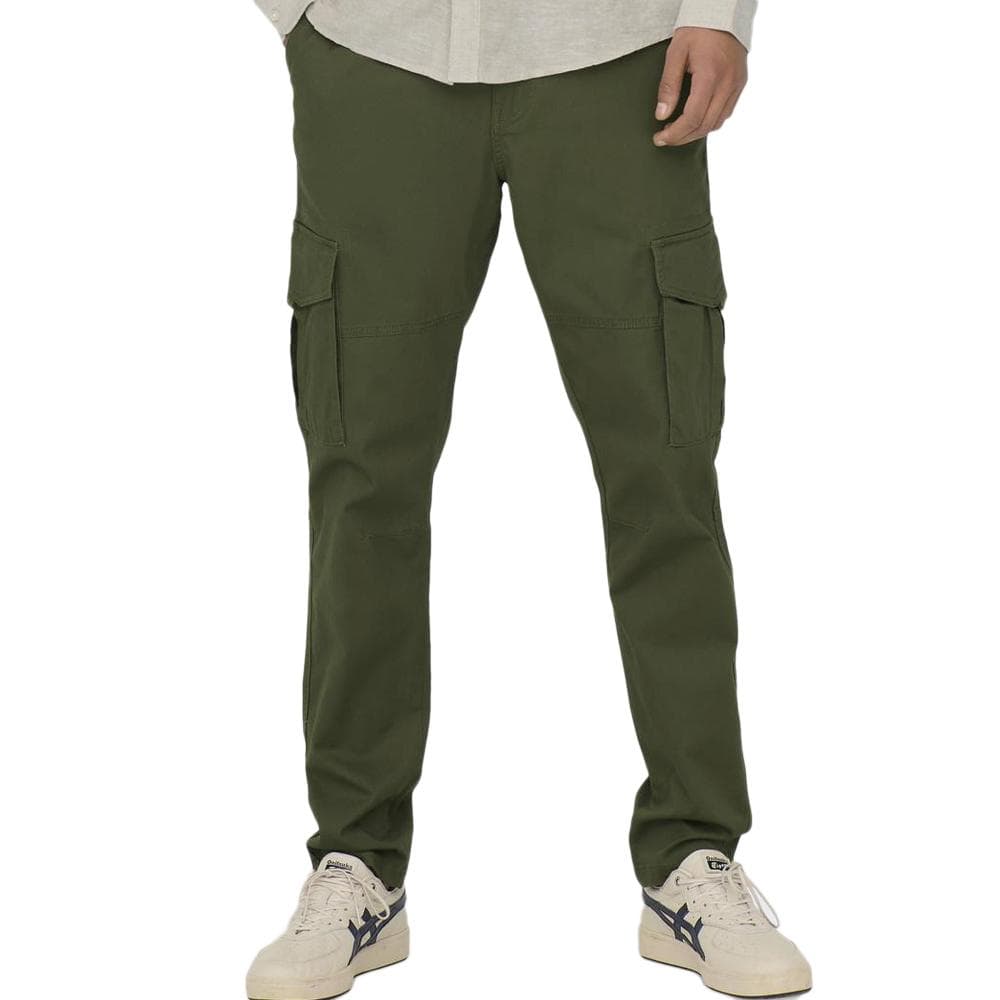 Pantalon Cargo Kaki Homme Only & Sons Dean 1