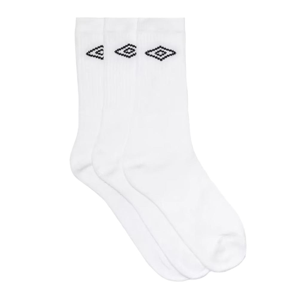 x3 Paires Chaussettes Blanc Homme Umbro Tennis 1