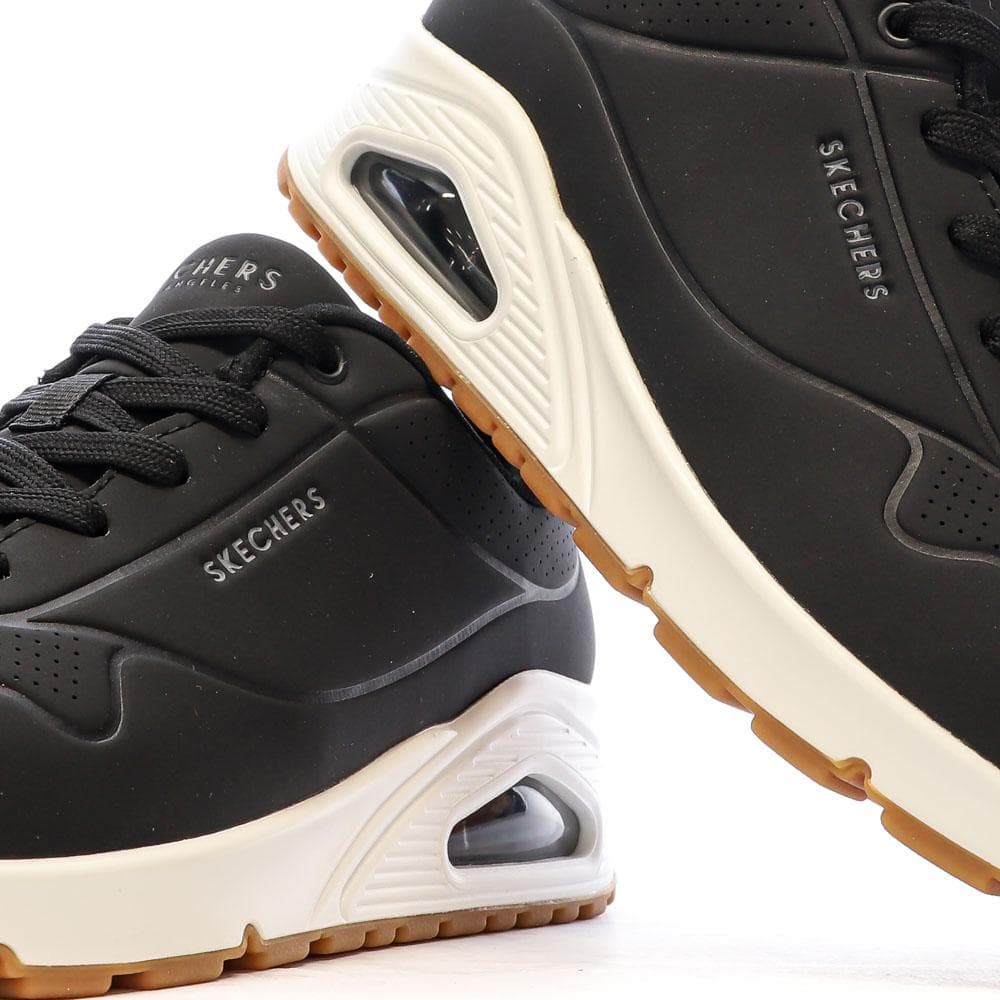 Baskets Noires Femme Skechers Uno 7