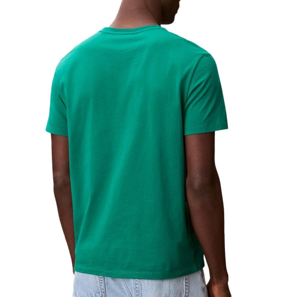 T-Shirt Vert Homme Calvin Klein Jeans Badge L4G 2