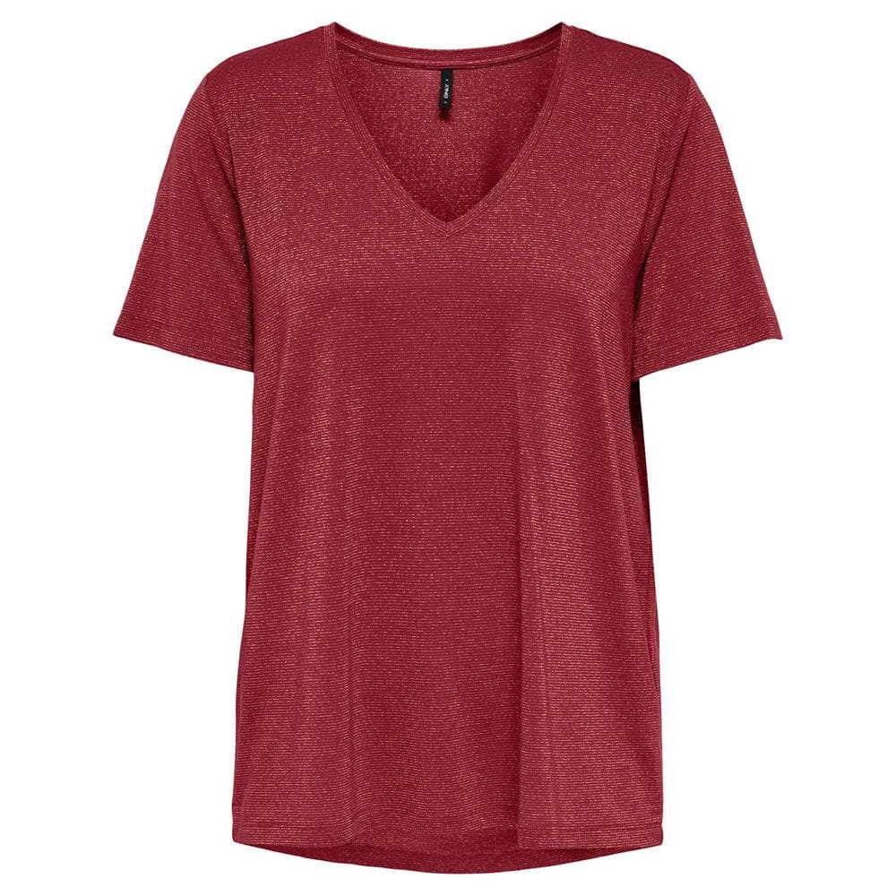 T-shirt Rouge Femme Only Harly 1