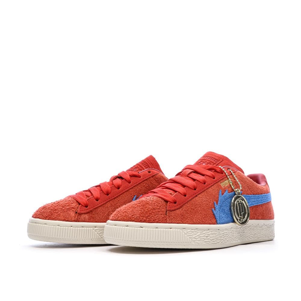 Baskets Rouge/Bleu Garçon Puma Suede One Piece Jr 6