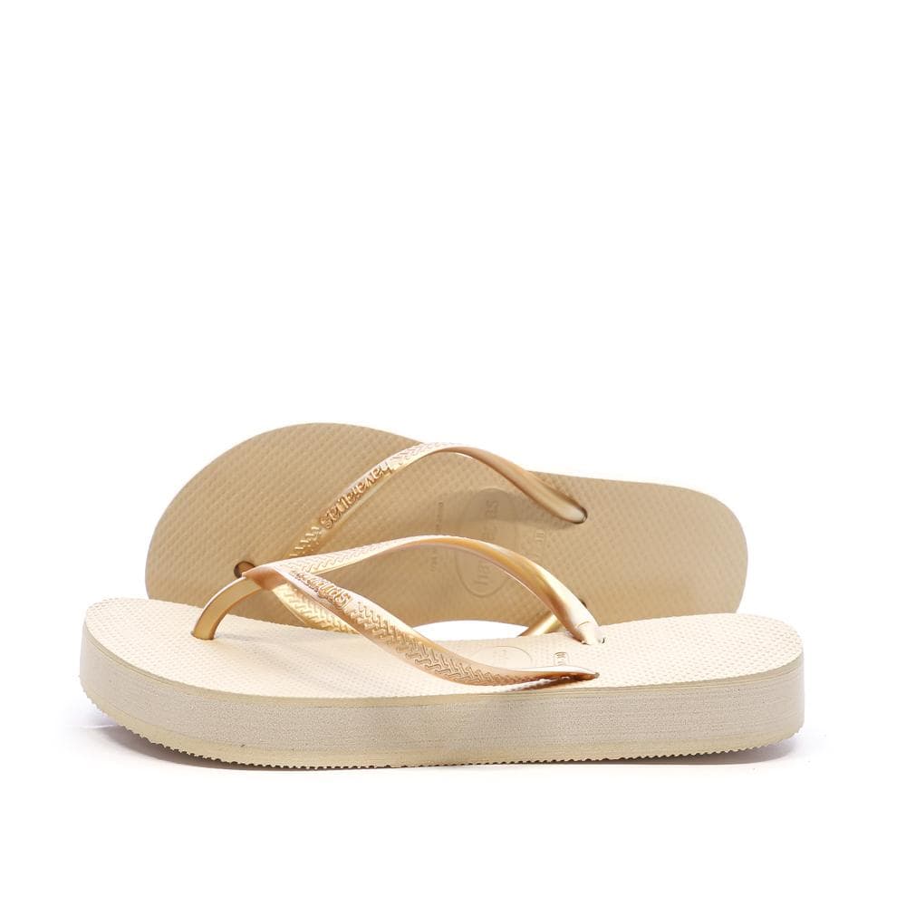 Tongs à plateforme Beige Femme Havaianas Infradito 1