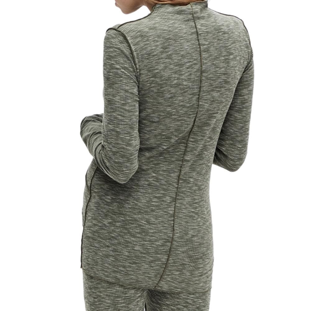 T-Shirt Manches Longues Gris Femme Mamalicious Ivy 2