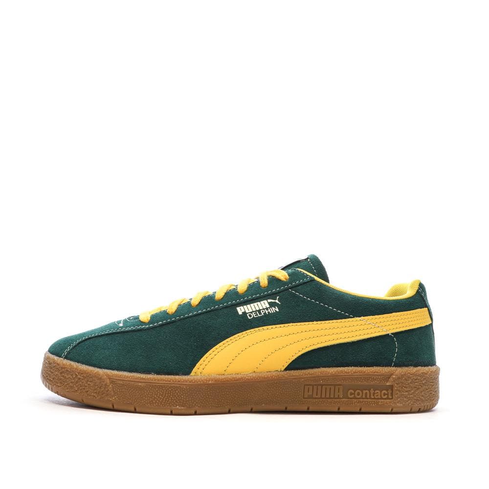 Baskets Vertes/Oranges Homme Puma Delphin 1