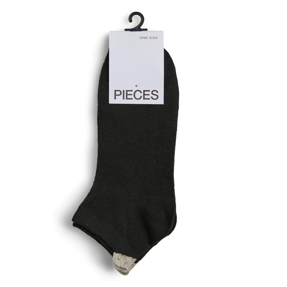 X2 Paires de Chaussettes Noires Femme Pieces Claura 3