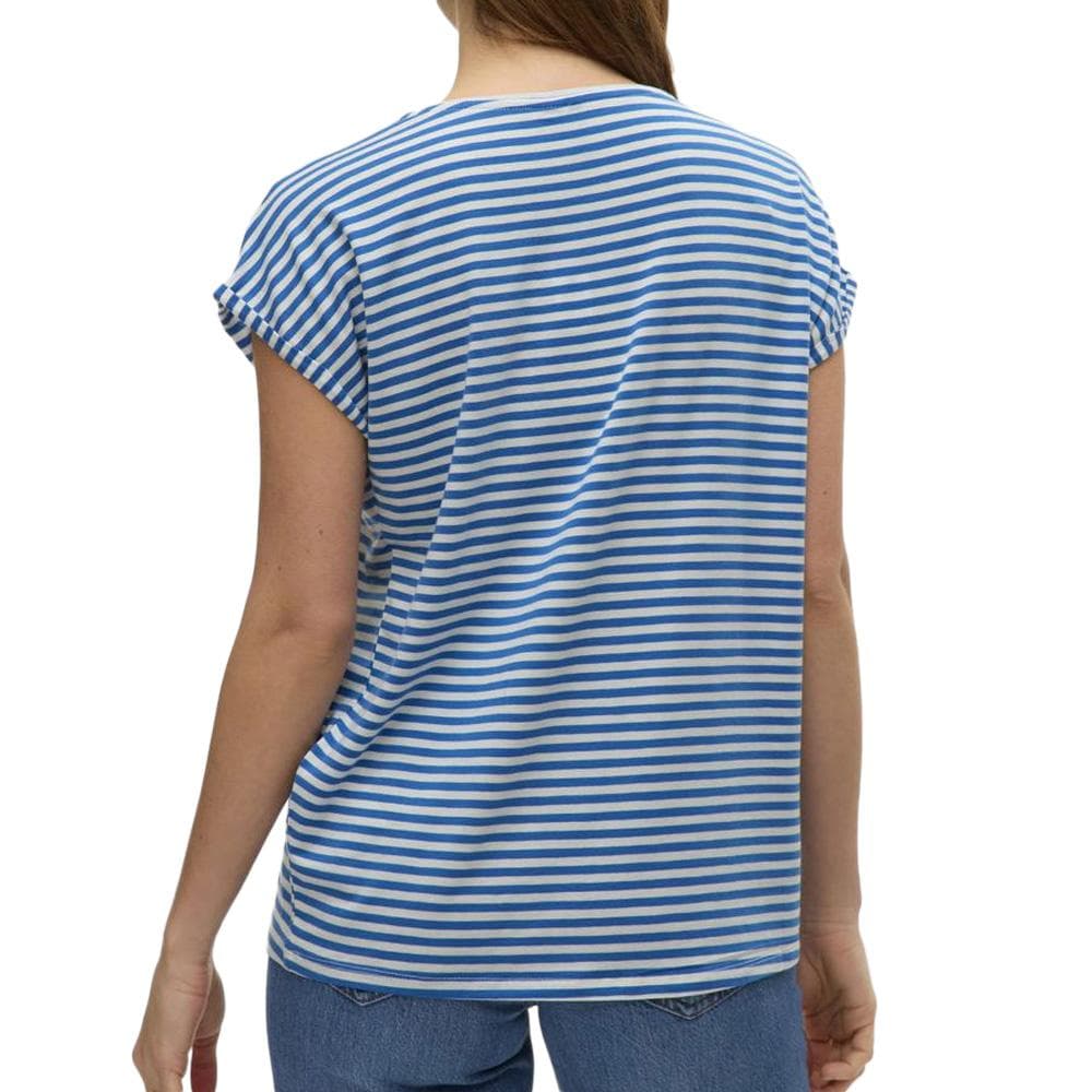 T-shirt Bleu/Blanc Femme Vero Moda Mava 2