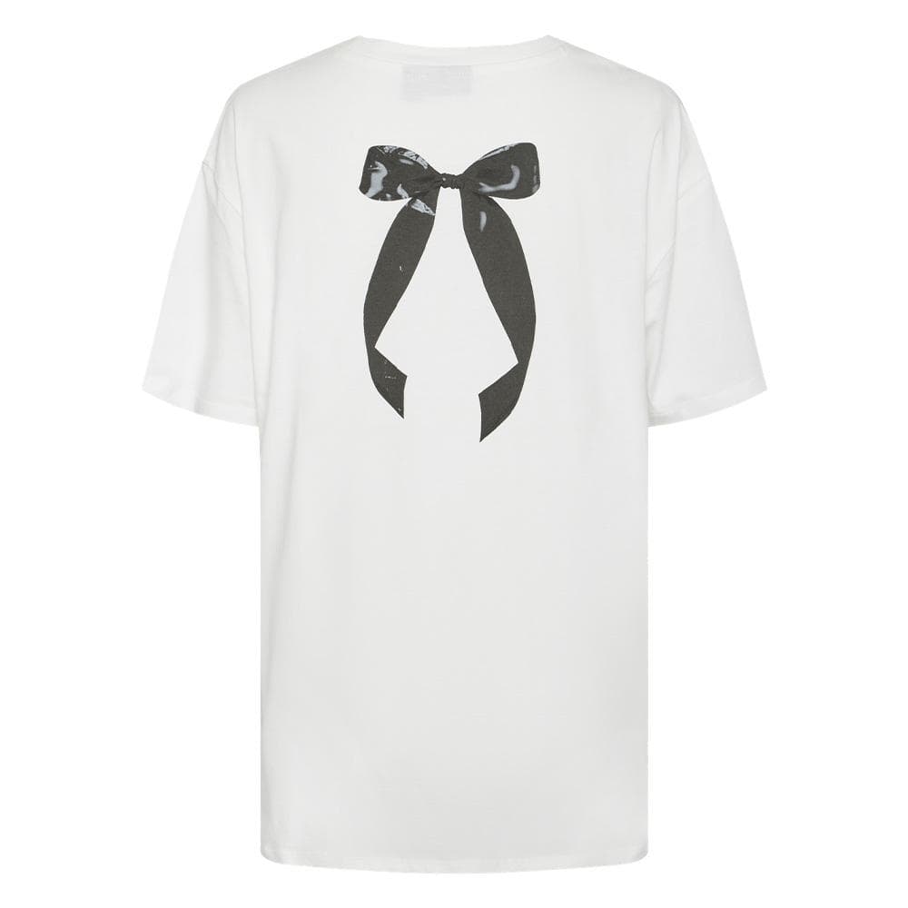 T-Shirt Blanc Femme Pieces Kitty 2