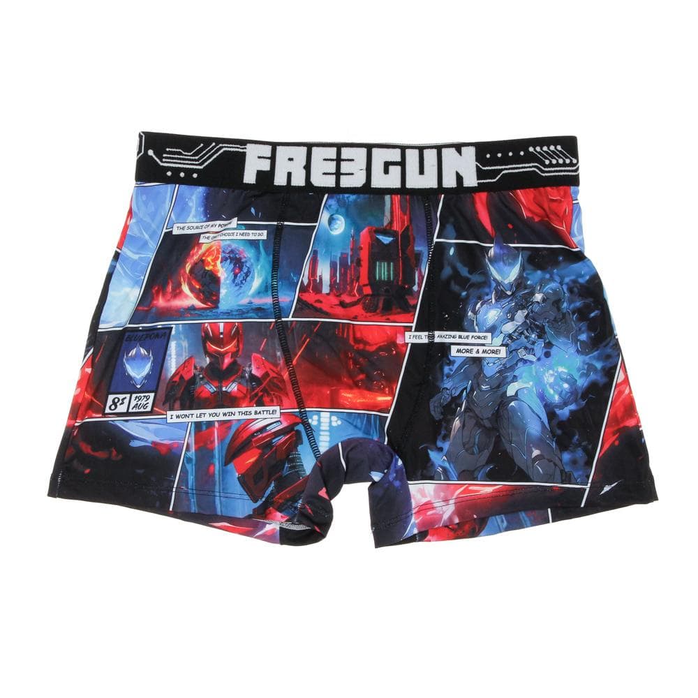 Boxer Noir/Bleu à Imprimés Homme Freegun FIG 1