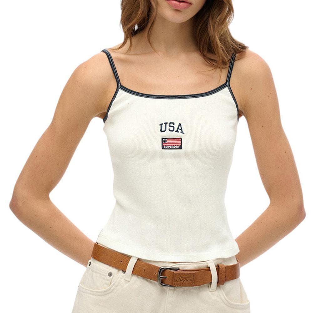 Débardeur Blanc Femme Superdry Athletic 1