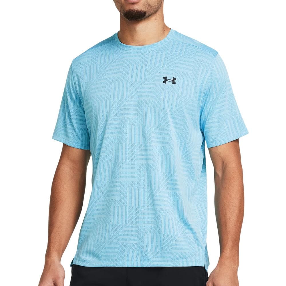 Maillot de Sport Bleu Homme Under Armour Ua Tech Geotessa 1