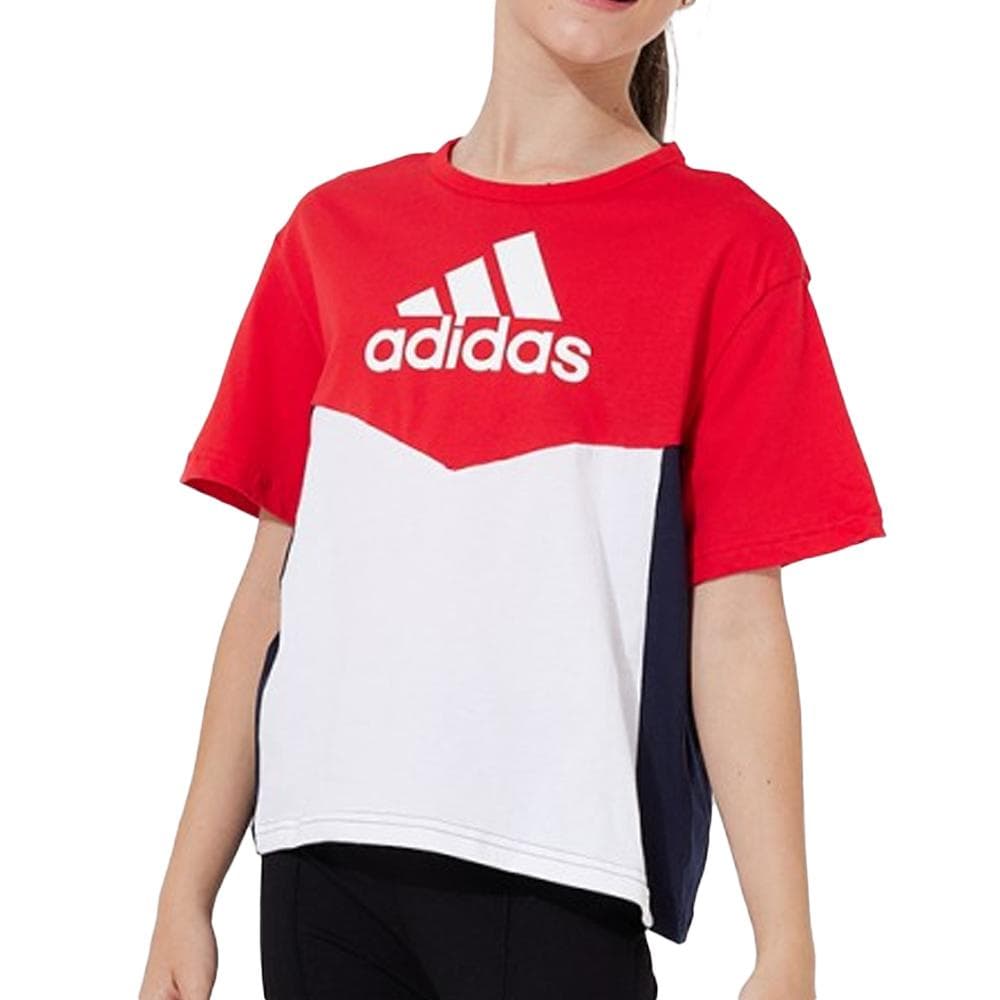 T-shirt Rouge Fille Adidas HM4548 1