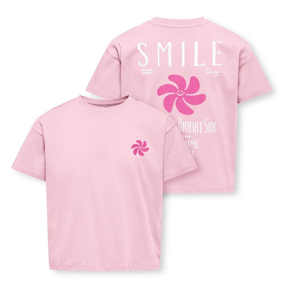 T-shirt Rose Fille Kids Only Sun-veras Flower 3