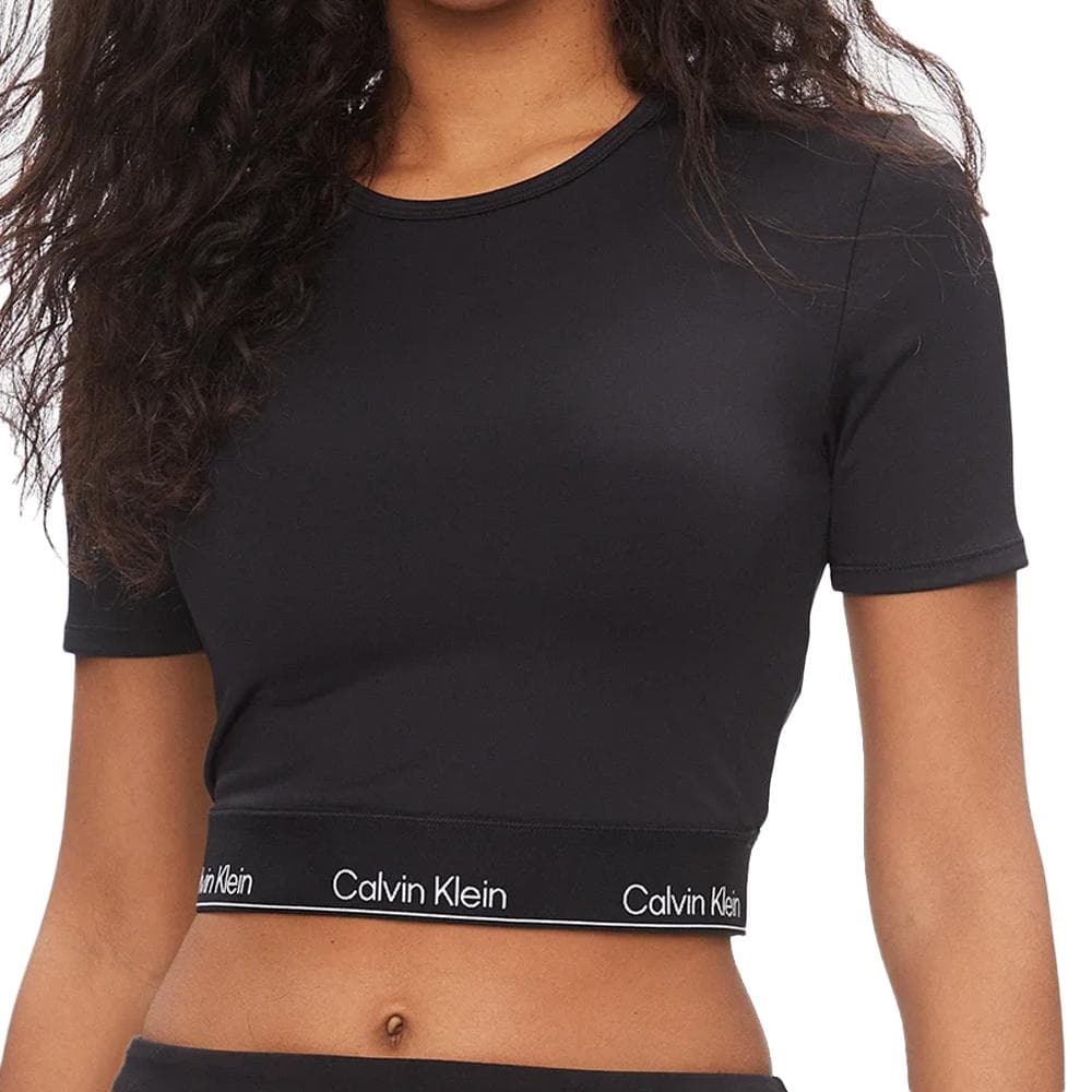 T-shirt Noir Femme Calvin Klein Jeans Wo 1