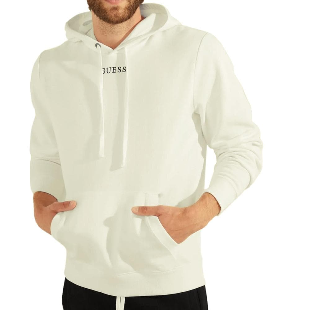 Sweat à capuche Ecru Homme Guess Essential 1