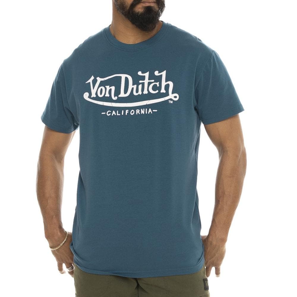 T-shirt Bleu Homme Von Dutch LIFE 1