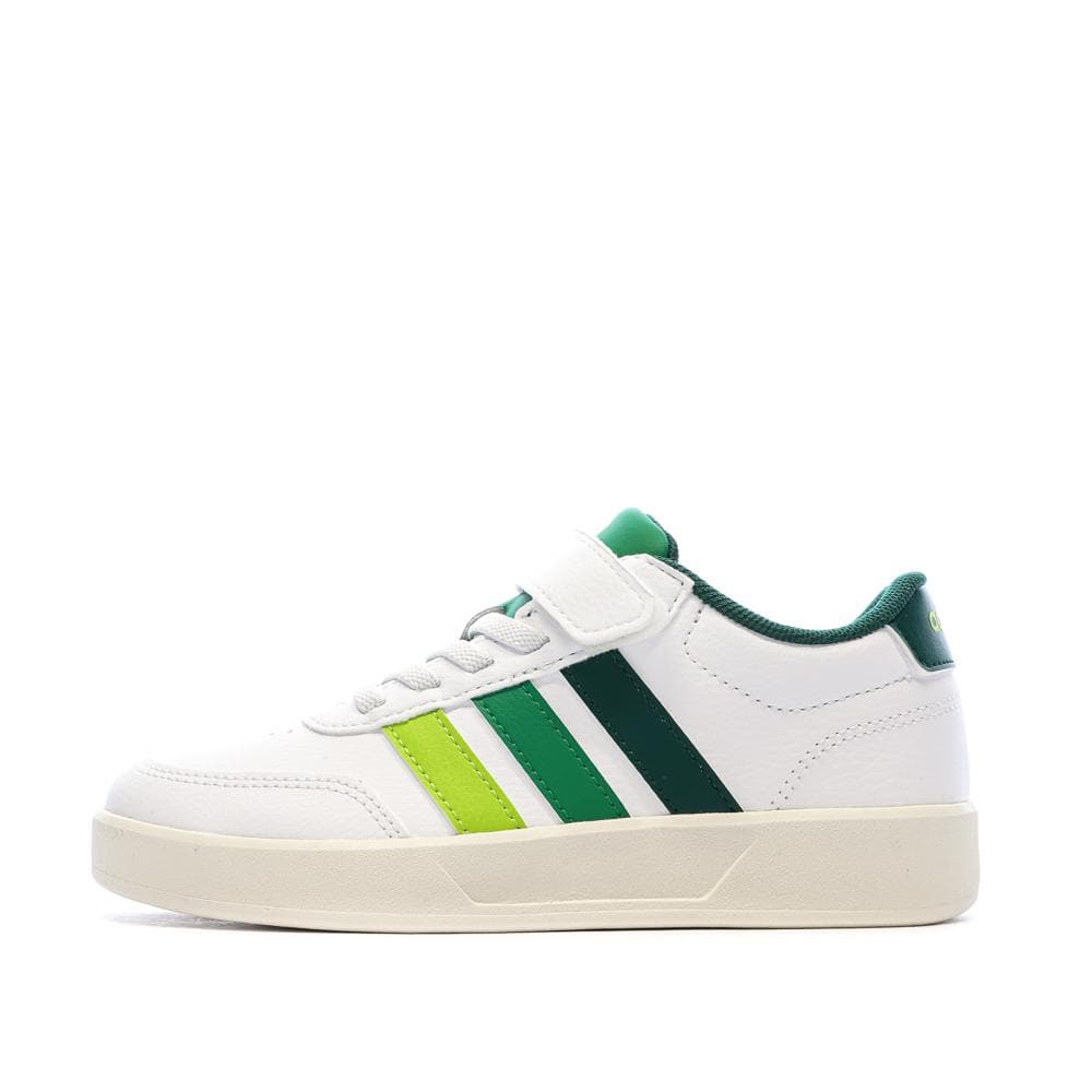 Baskets Blanches/Vert Garçon Adidas Breaknet 3.0 1