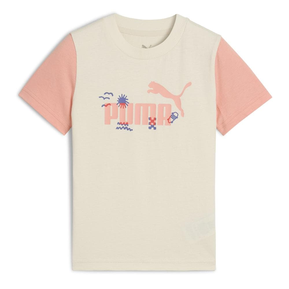 T-shirt Beige/Rose Enfant Puma Sandy Adventures 1