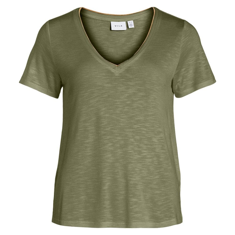 T-Shirt Vert Femme Vila Vinoel 1