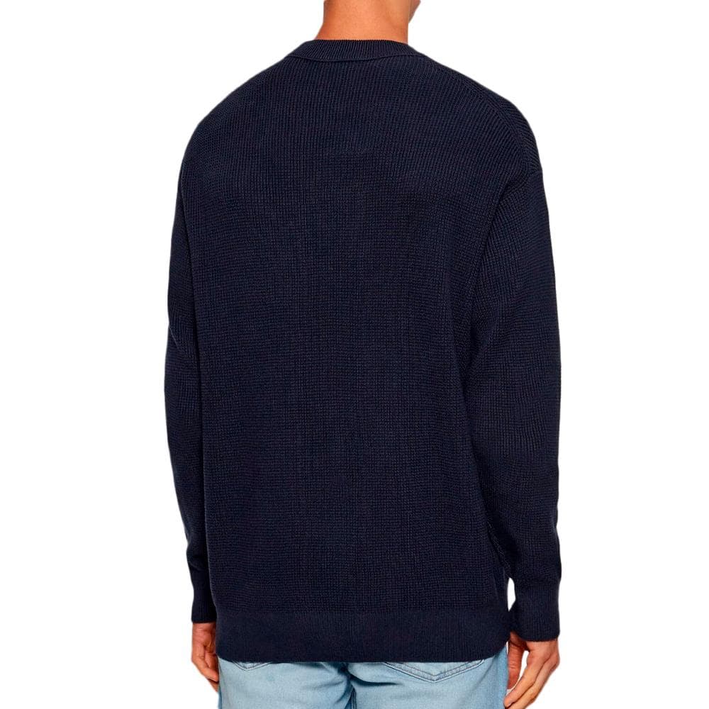 Pull Marine Homme Calvin Klein Jeans Waffle 2