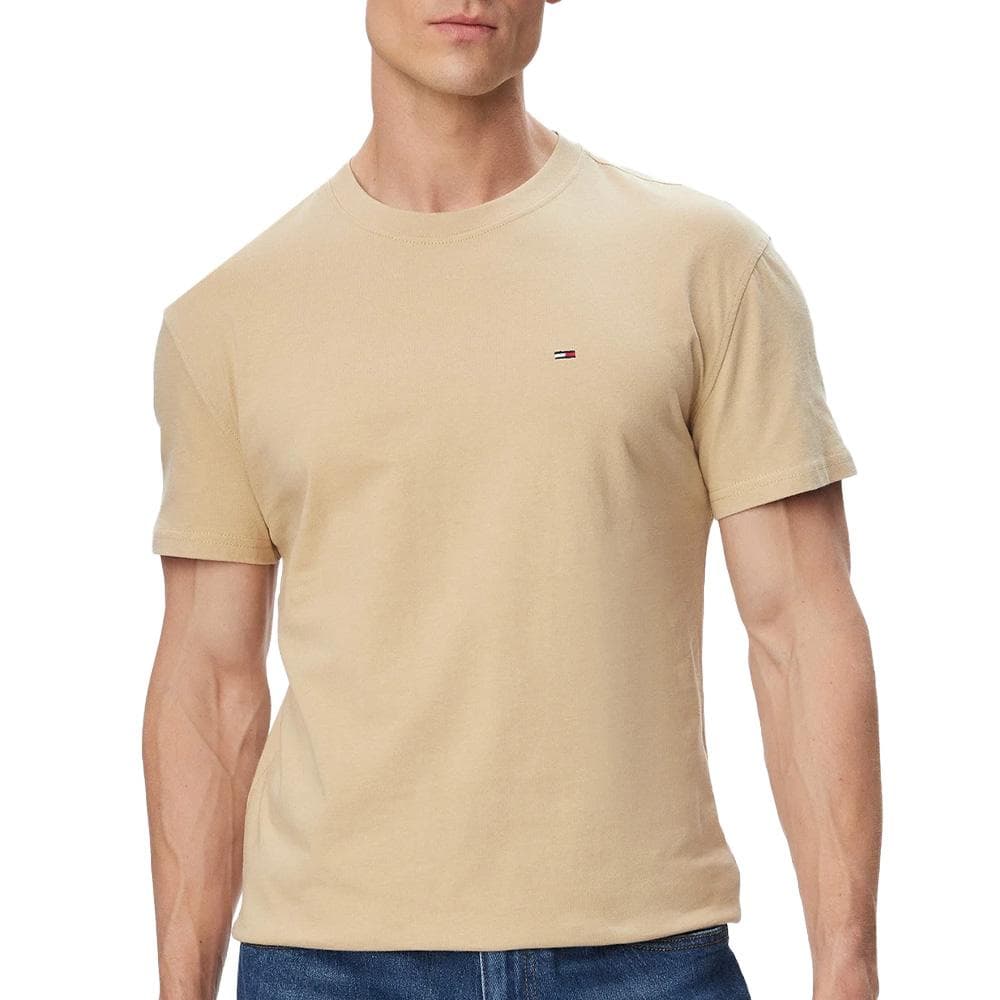 T-shirt Beige Pomme Homme Tommy Hilfiger Tjm Slim Linear 1