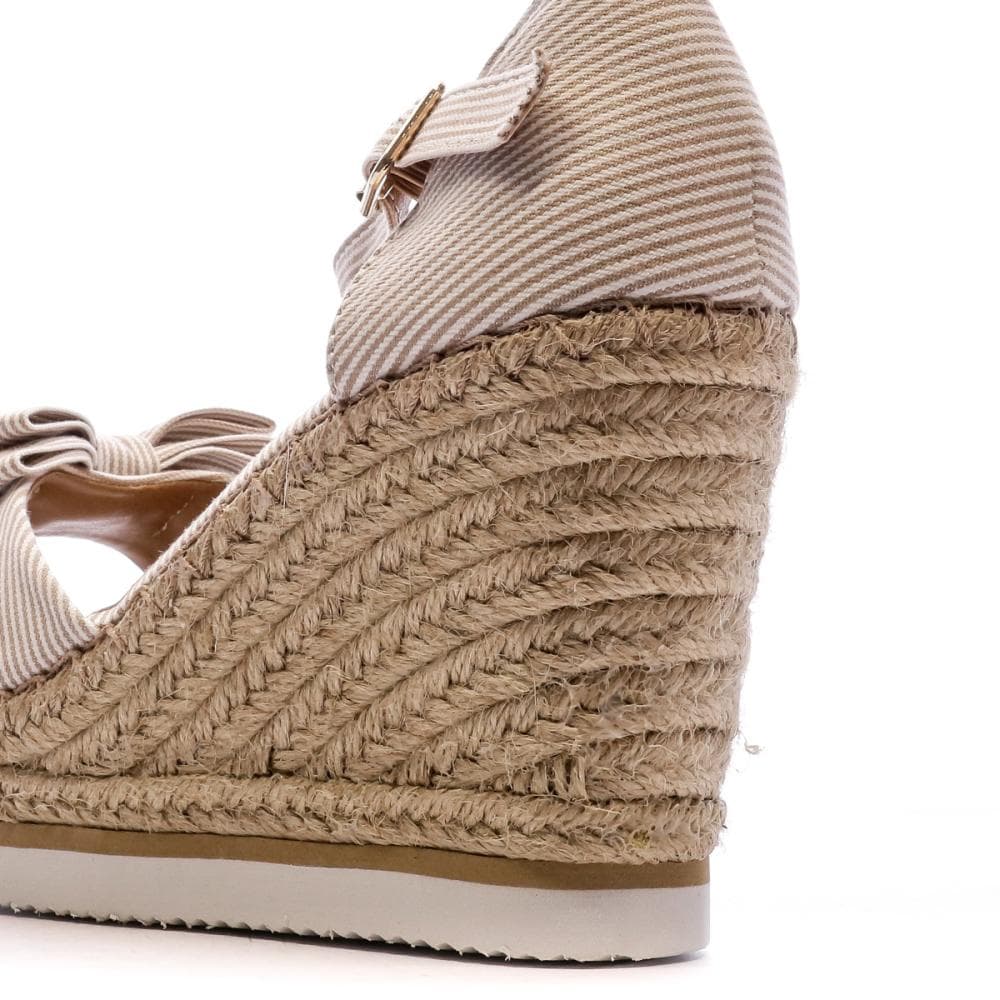 Sandales Compensées Beige Femme Beppi 7