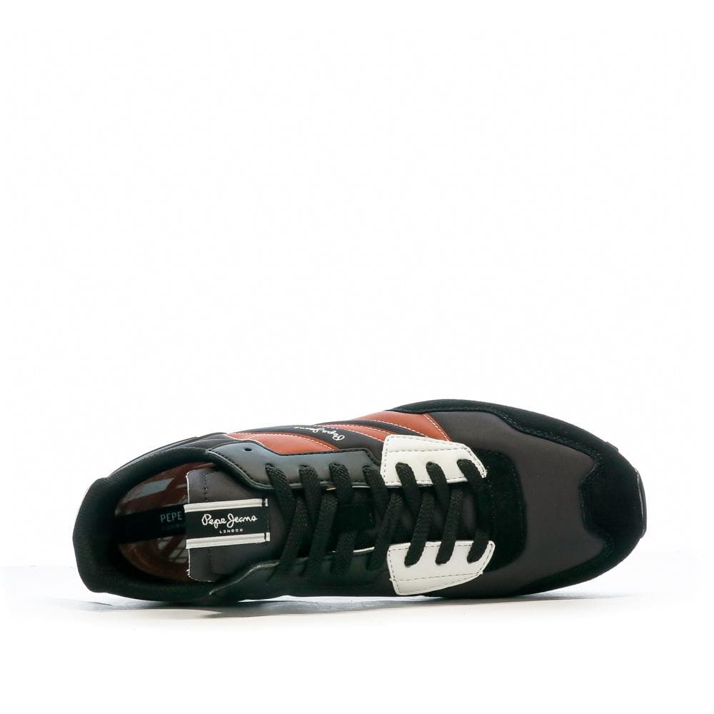 Baskets Noir/Camel Homme Pepe Jeans Foster 4
