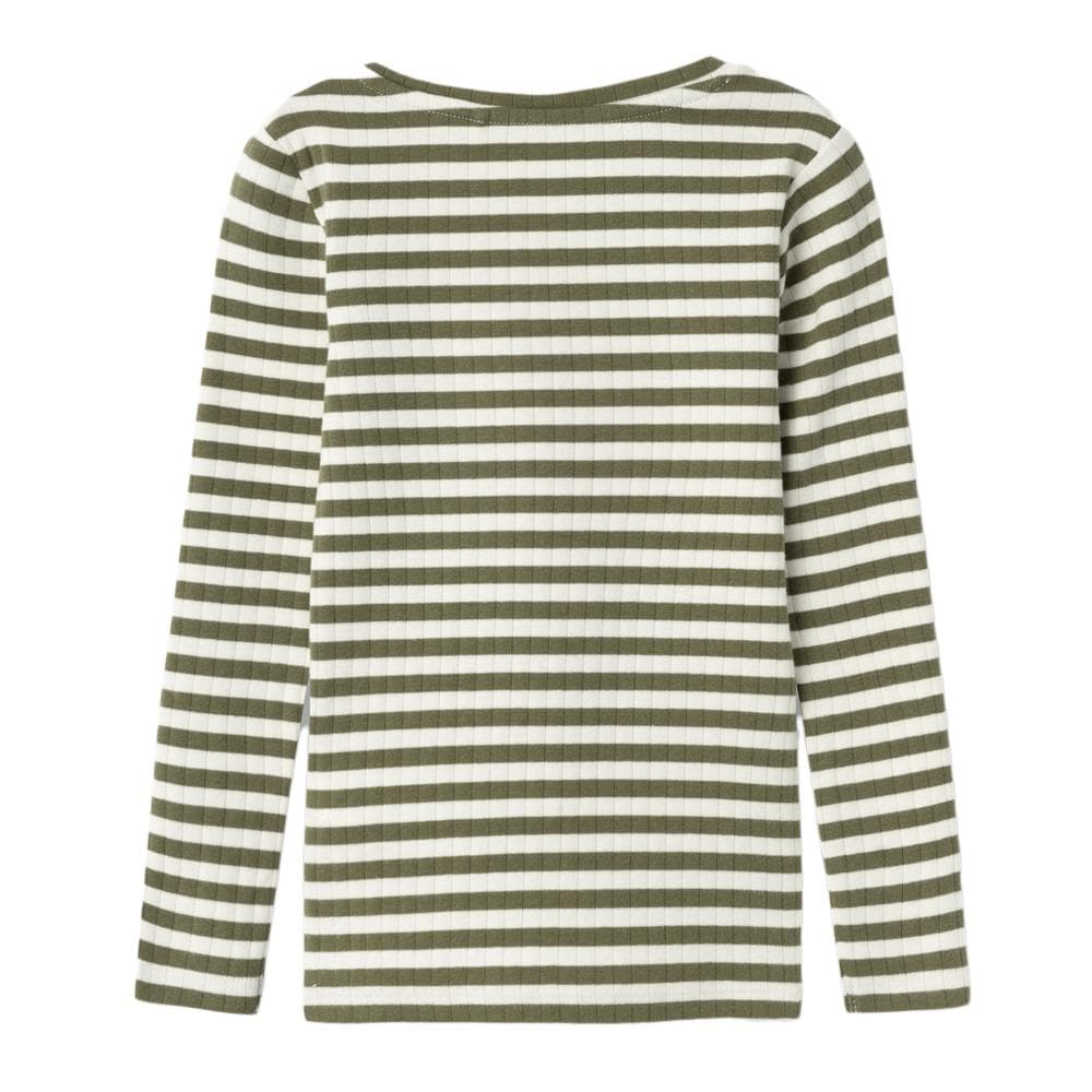 T-Shirt Manches Longues Vert/Blanc Fille Name it Fsuraja 3
