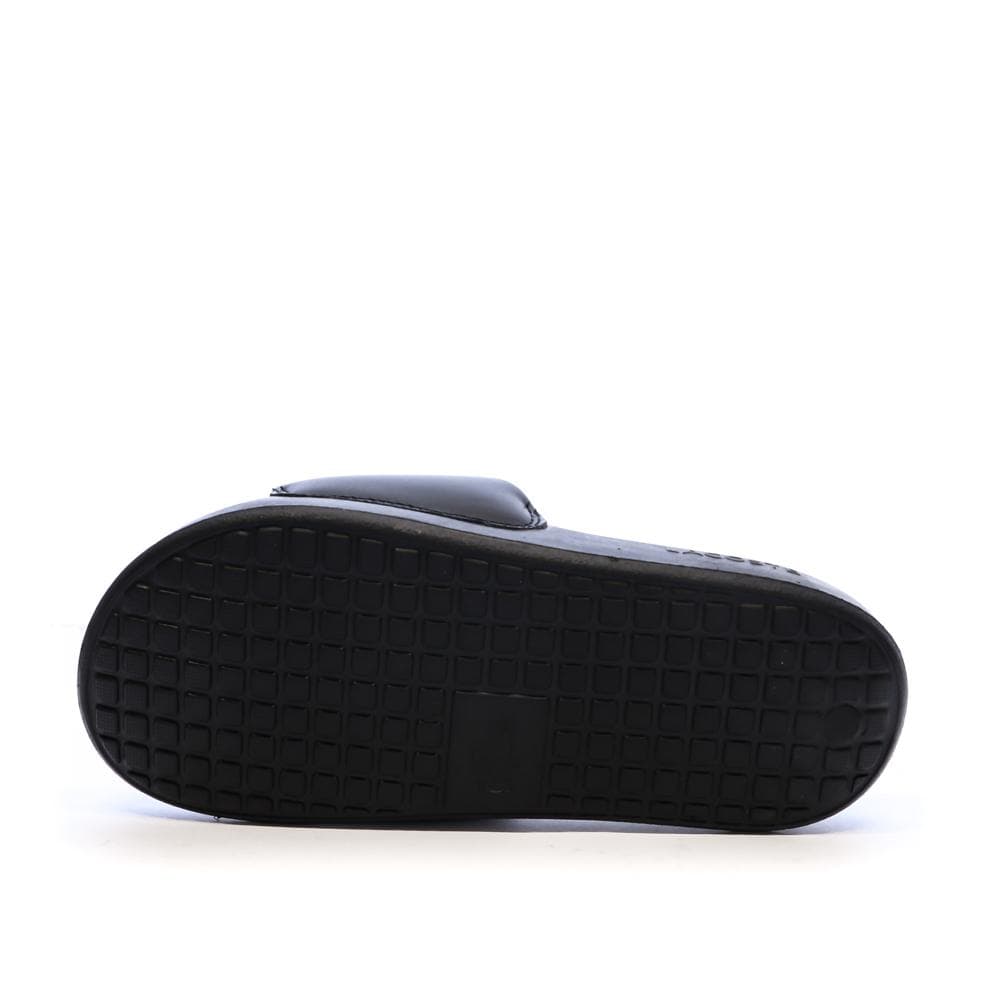 Claquettes Noir Femme Lacoste Serve Slide 1.0 2