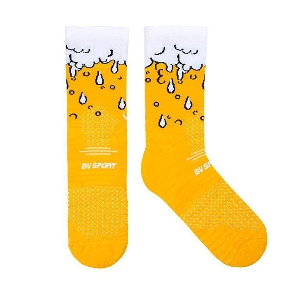 X1 Paires de Chaussettes Jaune BV SPORT Trail Biere 2