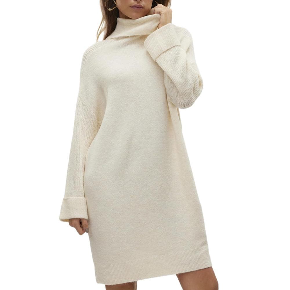 Robe Pull Blanc Femme Vero Moda Vmjupiter 1