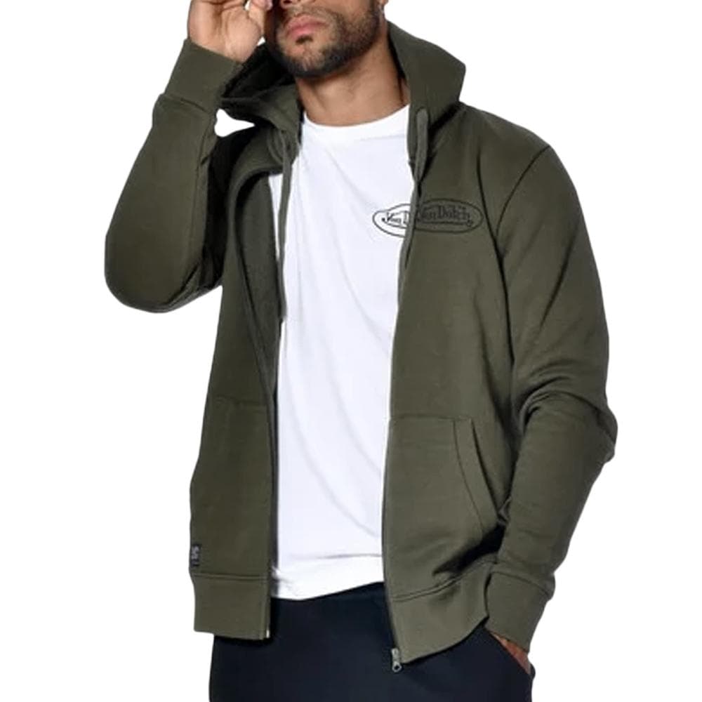 Sweat Zippé Vert Homme Von Dutch SLIGN 1