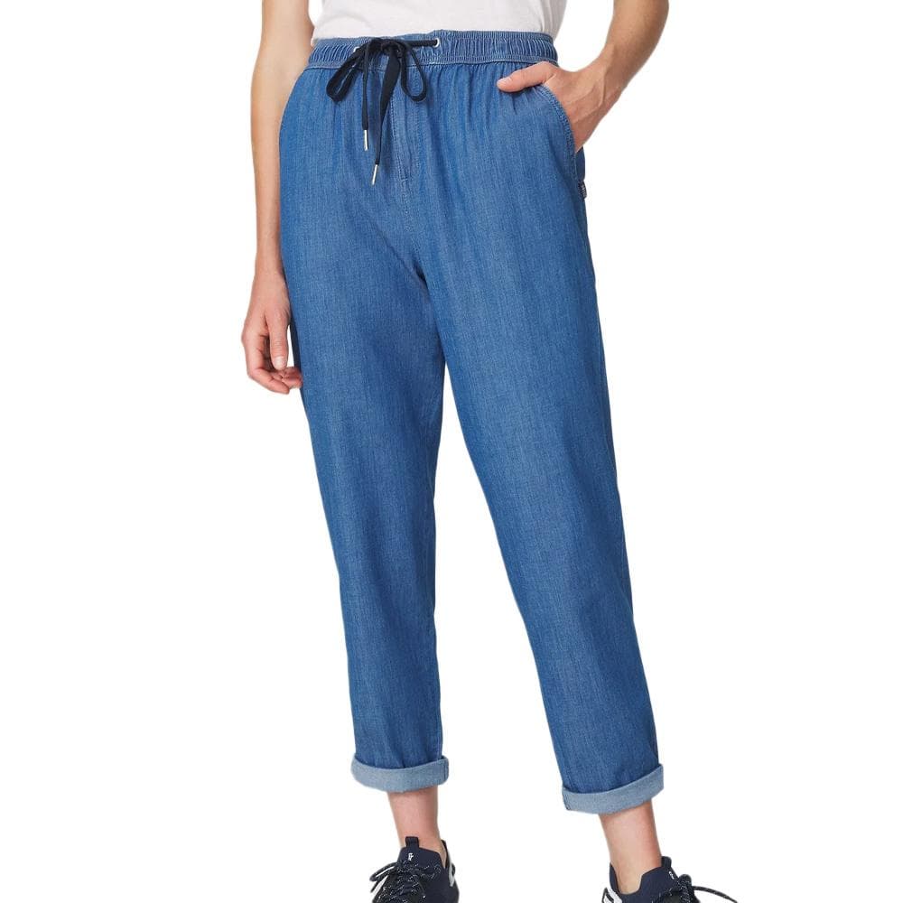 Pantalon fluide Bleu Foncé Femme TBS Stone 1