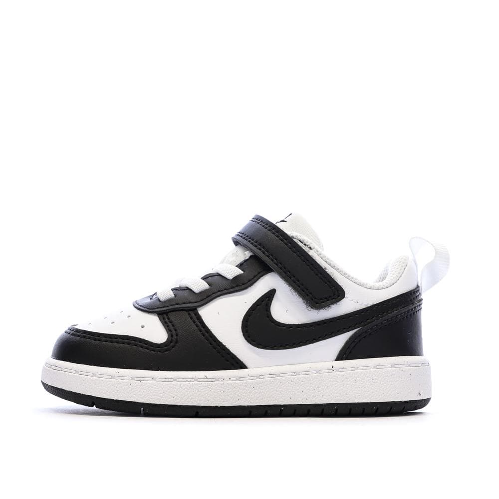 Baskets Noir/Blanc Enfant Nike Court Borough Low Recraf 1