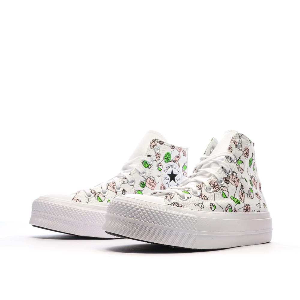 Baskets Blanches/Noires Femme Converse Lemonade 6