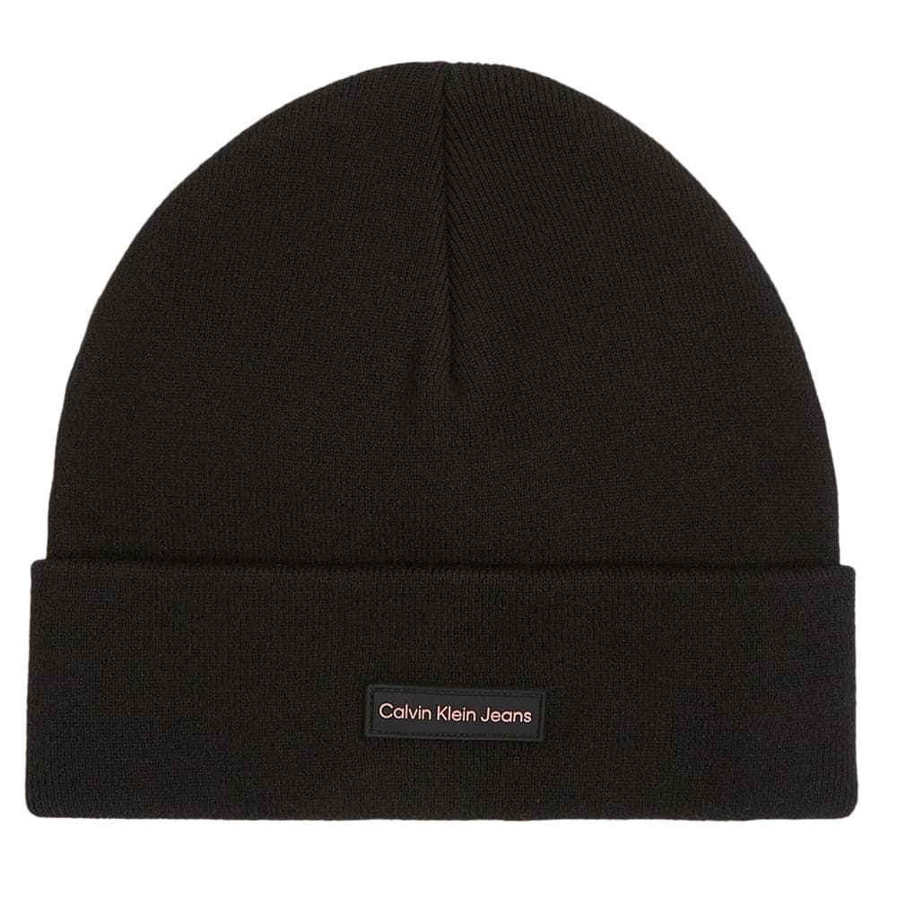 Bonnet Noir Femme Calvin Klein Jeans Patch Beanie 1