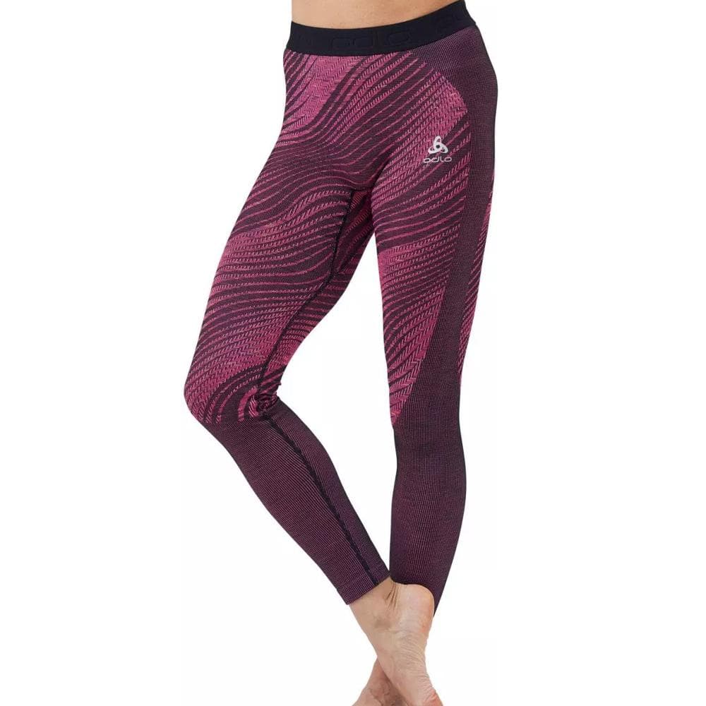 Legging Technique Noir/Rose Femme Odlo Blackcomb Eco 1