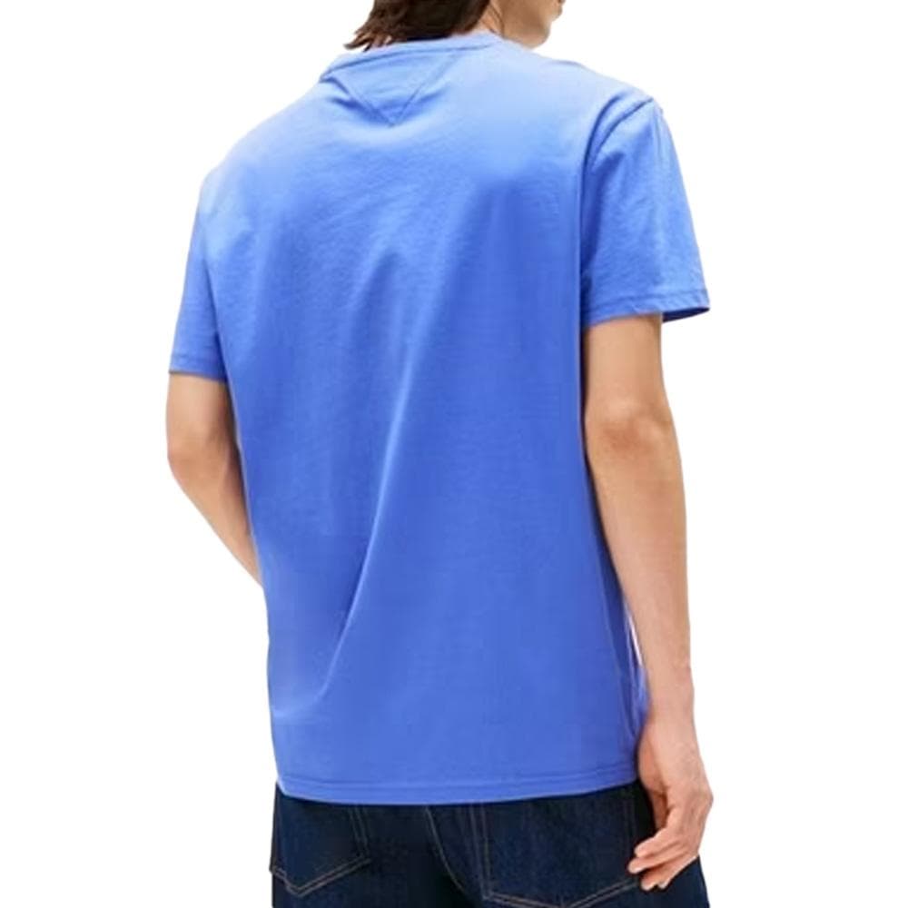 T-Shirt Bleu Homme Tommy Hilfiger Reg Linears 2