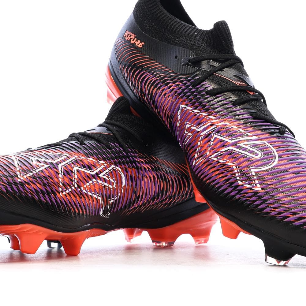 Chaussures de football Noires/Oranges Homme Puma Future 8 7