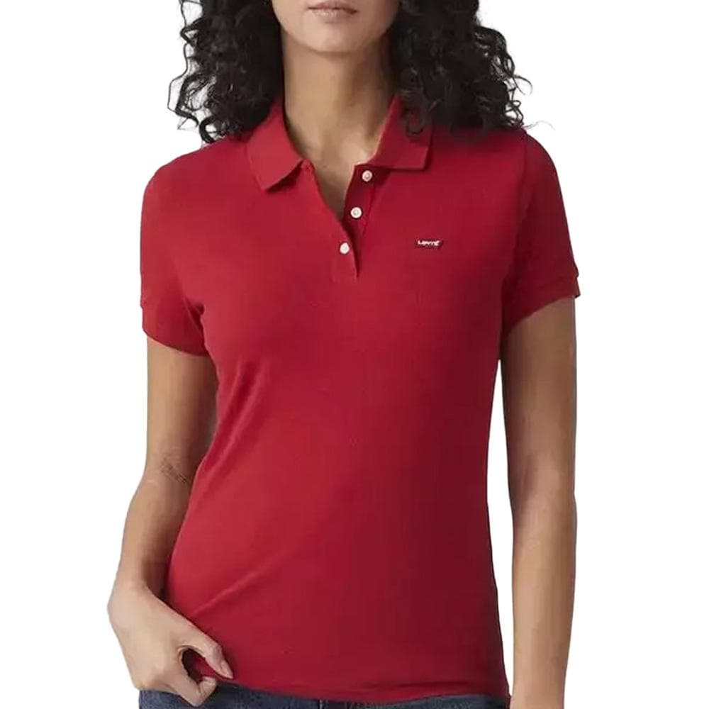 Polo Rouge Femme Levi's Levis Hm 1