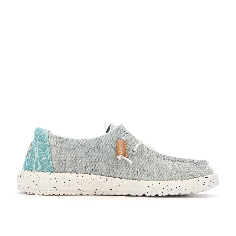 Chaussures Vert d'Eau Femme Hey Dude Wendy Heathered Slub 2