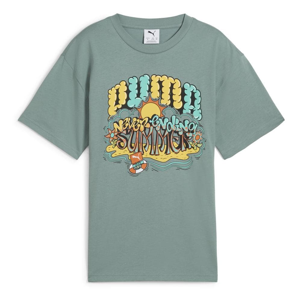 T-Shirt Vert Garçon Puma Graphicss 1