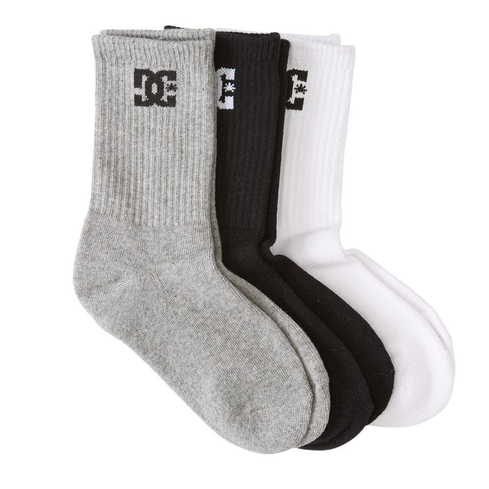 x3 Lot de chaussettes Noires/Grises/Blanches Homme Dc shoes Spp Dc 1