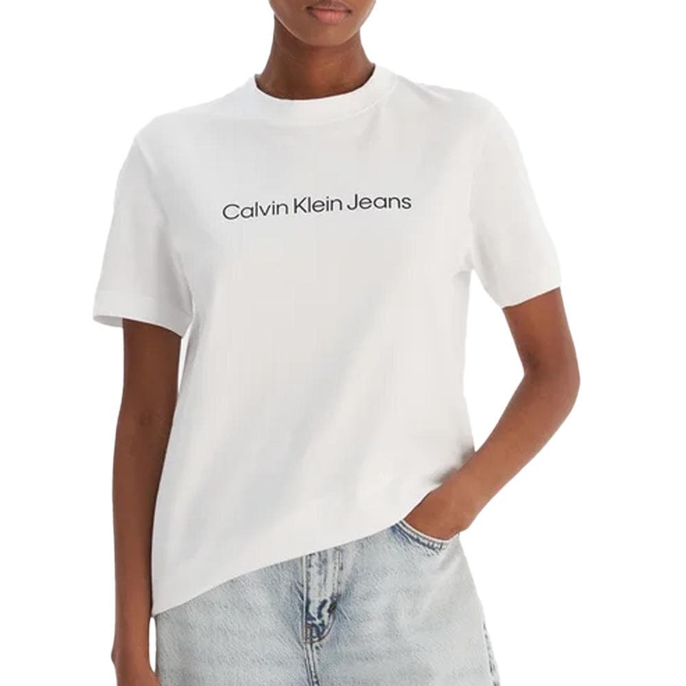 T-Shirt Blanc Femme Calvin Klein Jeans LV047C912G 1