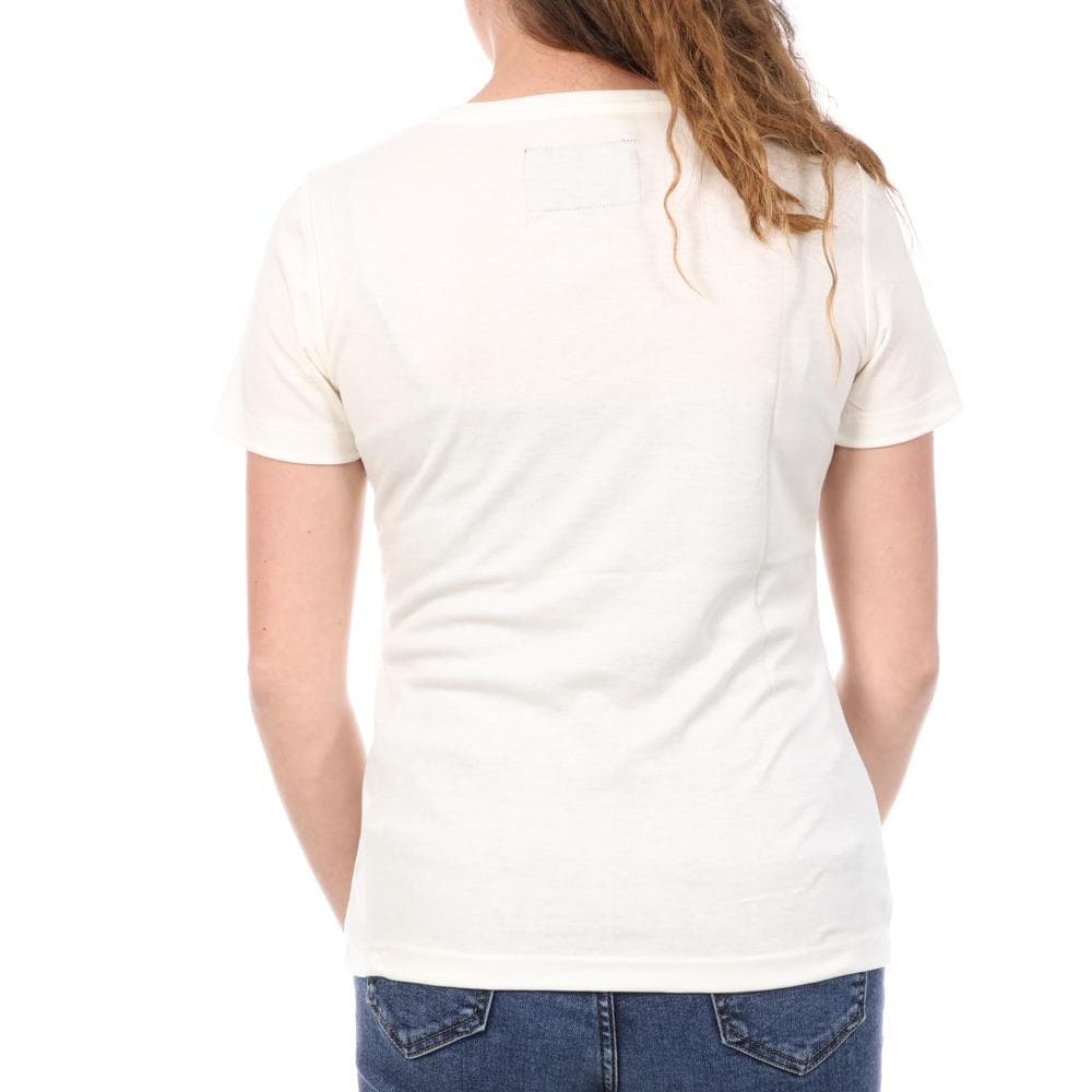 T-Shirt Crème Femme Le Coq Sportif Coq Marshmallow 2