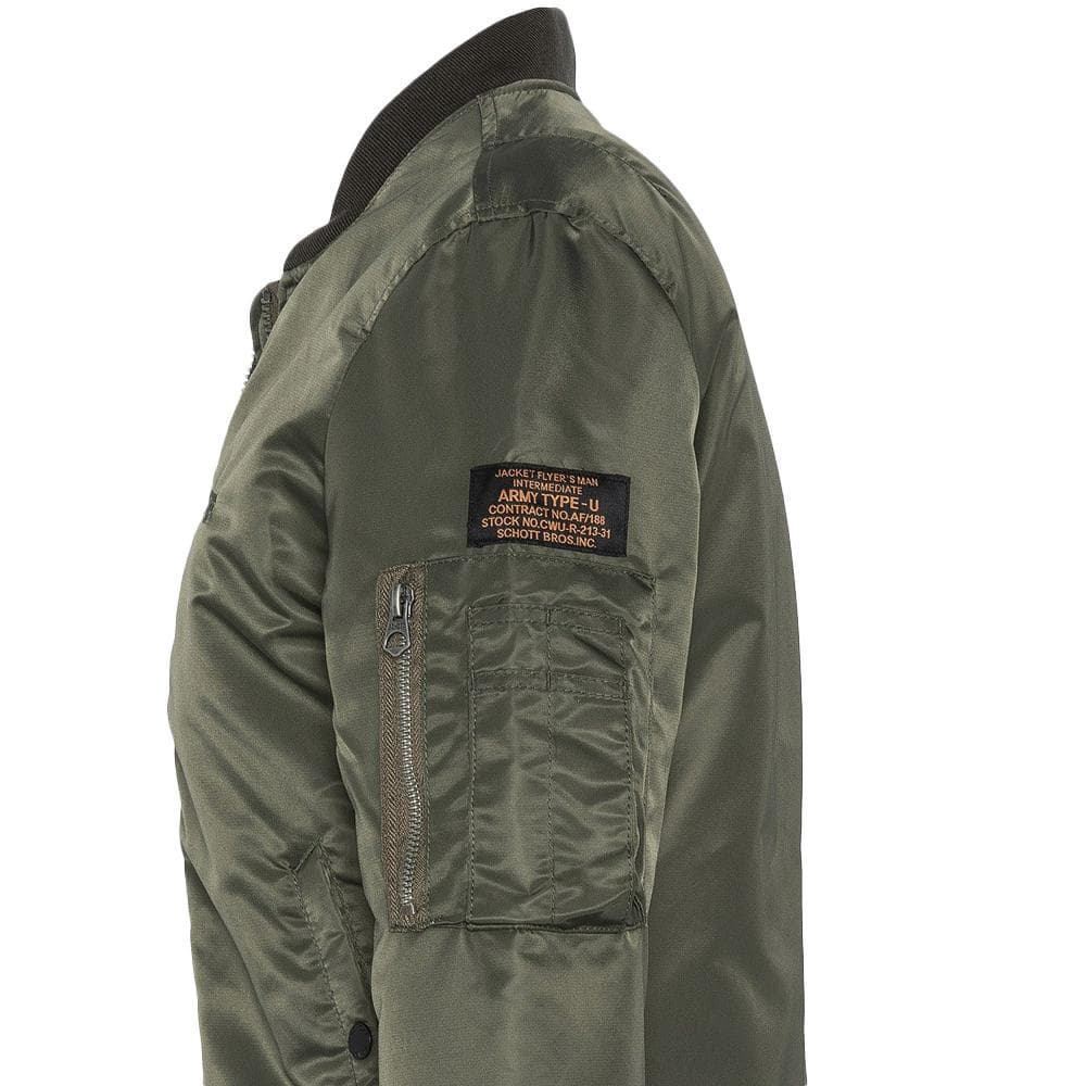Bomber Kaki Femme Schott Femme JET17W 3