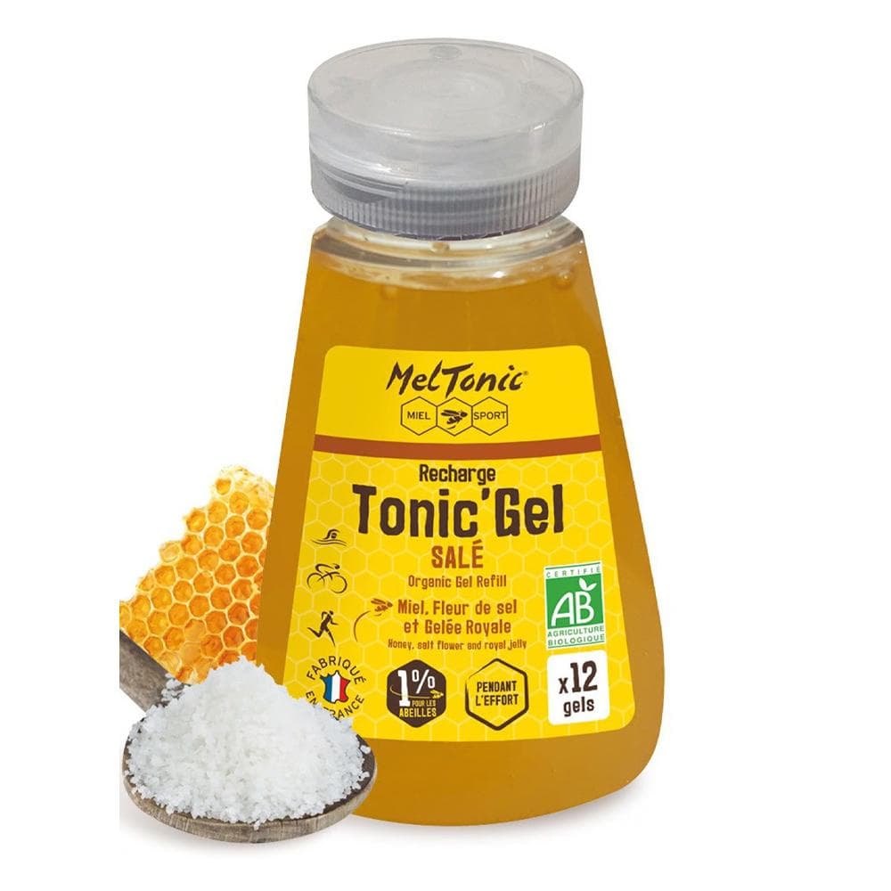 Gel Energétique Meltonic Recharge Gel Salé Bio 240 g. Miel Fleur De Sel Gelée Royale 1